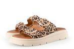 Tamaris Slippers in maat 39 Panter | 10% extra korting, Kleding | Dames, Schoenen, Overige kleuren, Verzenden, Zo goed als nieuw