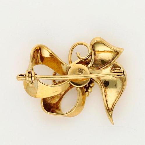 Broche - 18 karaat Geel goud, Sieraden, Tassen en Uiterlijk, Antieke sieraden