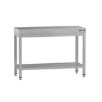 GGM Gastro | RVS werktafel ECO - 1000x700mm - met bodemplaat, Verzenden, Nieuw in verpakking, Meubilair