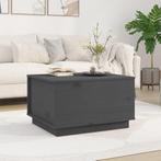 vidaXL Salontafel 60x50x35 cm massief grenenhout grijs, 50 tot 100 cm, Verzenden, Nieuw, 50 tot 100 cm