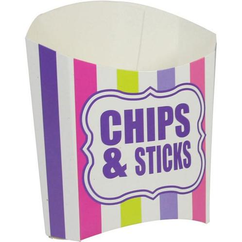 Patatbakje Chips & Sticks Paars, Hobby en Vrije tijd, Feestartikelen, Nieuw, Verzenden