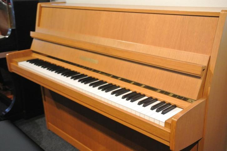 Grotrian-Steinweg 110 licht eiken als nieuw., Muziek en Instrumenten, Piano's, Piano, Bruin, Zo goed als nieuw