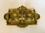 Inktpot - Late 19th century Bronze Inkwell & Vide poche -