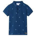 vidaXL Kinderpoloshirt 128 donkerblauw, Verzenden, Nieuw