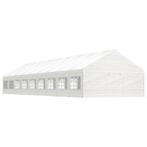 vidaXL Prieel met dak 20,07x5,88x3,75 m polyetheen wit, Verzenden, Nieuw