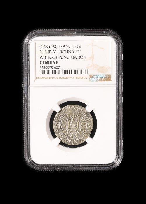 Middeleeuwen, kruisvaardersperiode Zilver Geslagen munt -, Antiek en Kunst, Antiek | Overige Antiek