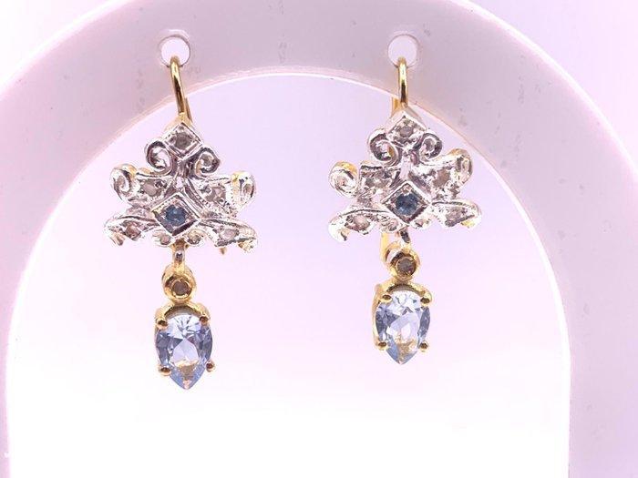 Zonder Minimumprijs - Cocktail oorbellen - 9 kt. Geel goud,, Sieraden, Tassen en Uiterlijk, Antieke sieraden