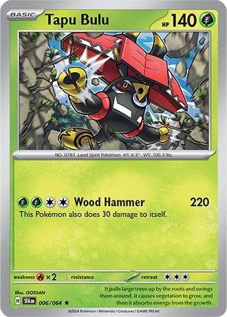 Tapu bulu 006/064 holo Shrouded fable, Hobby en Vrije tijd, Verzamelkaartspellen | Pokémon, Losse kaart, Nieuw, Foil, Ophalen of Verzenden