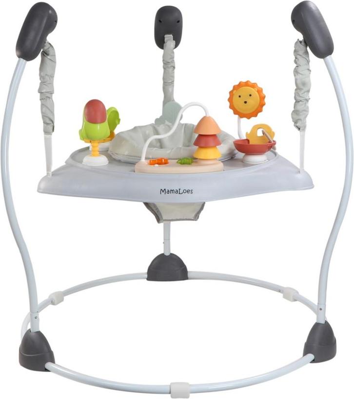 MamaLoes Eva Grijs Activiteiten Jumper, Kinderen en Baby's, Speelgoed | Buiten | Voertuigen en Loopfietsen, Nieuw, Verzenden