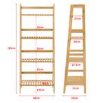 [en.casa] Opbergrek staand Vinje met 4 planken 48x32x123 cm, Huis en Inrichting, Badkamer | Badkamermeubels, Verzenden, Nieuw