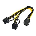 Nieuwe OEM PCIe-6pF-2x8pM-20cm met garantie, Computers en Software, Pc- en Netwerkkabels, Ophalen of Verzenden, Nieuw