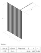 SALE - Oslo 90 x 200 - Glans goud - Inloopdouche -, Doe-het-zelf en Verbouw, Sanitair, Ophalen of Verzenden, Nieuw