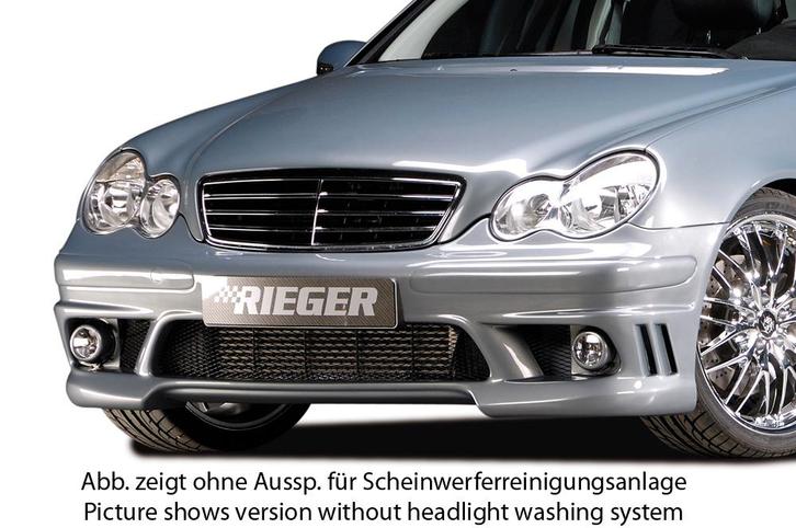 Rieger voorbumper | C-Klasse (W203) - Sedan, T-model | stuk, Auto-onderdelen, Carrosserie en Plaatwerk, Nieuw, Mercedes-Benz, Verzenden