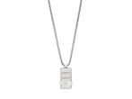 Emporio Armani EGS3078040 Heren Collier - Zilverkleurig, Verzenden, Zo goed als nieuw