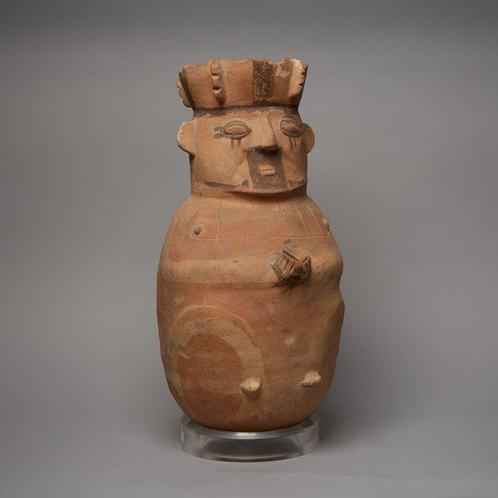 Chancay, Peru Terracotta Anthropomorfe Vaat. 1000-1425, Verzamelen, Mineralen en Fossielen