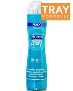 DUREX PLAY TINGLE GLIJMIDDEL TRAY 6 X 100 ML, Nieuw, Verzenden