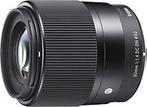 Sigma C 30 mm F1.4 DC DN 52 mm filter (geschikt voor Sony, Verzenden, Zo goed als nieuw, Standaardlens