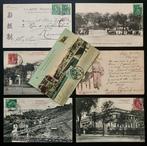 China 1902/1909 - 7 ansichtkaarten. China (Peking). Frans, Gestempeld