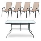 Comfortabele Tuinset 140x80 | Retourdeal | OP = OP, 4 zitplaatsen, Textileen, Nieuw, Ophalen of Verzenden
