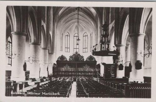 BOLSWARD - Interieur Martinikerk, Verzamelen, Ansichtkaarten | Nederland, Verzenden