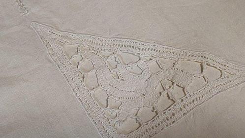 Laken (3) - 270 cm - 240 cm - Oude borduursels, Antiek en Kunst, Antiek | Kleden en Textiel