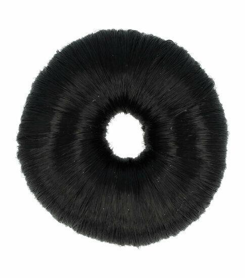 Haardonut Bun Klein 7cm Imitatie Haar Zwart, Sieraden, Tassen en Uiterlijk, Uiterlijk | Haarverzorging, Verzenden