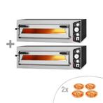 GGM Gastro | (2 stuks) Elektrische pizzaoven - 4+4x 35cm - |, Tuin en Terras, Pizzaovens, Verzenden, Nieuw, GGM Gastro