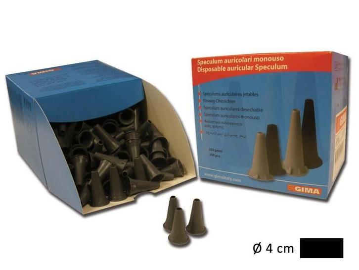 Oortips Zwart 4 mm volwassenen voor Heine otoscoop, Diversen, Verpleegmiddelen, Nieuw, Verzenden
