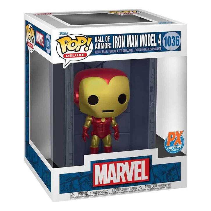 Funko pop! Deluxe 1036 Hall of armor: Iron man Model 4, Verzamelen, Poppetjes en Figuurtjes, Nieuw, Verzenden