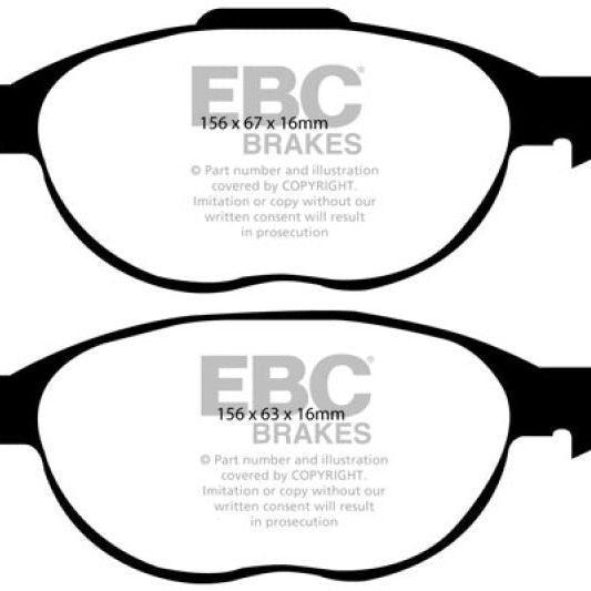 EBC 12+ Ford C-Max 2.0 Hybrid Redstuff Front Brake Pads -, Auto-onderdelen, Remmen en Aandrijving, Ophalen of Verzenden