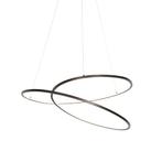 Design hanglamp brons 72 cm incl. LED 3-staps dimbaar -, Huis en Inrichting, Lampen | Hanglampen, Nieuw, Overige materialen, Design