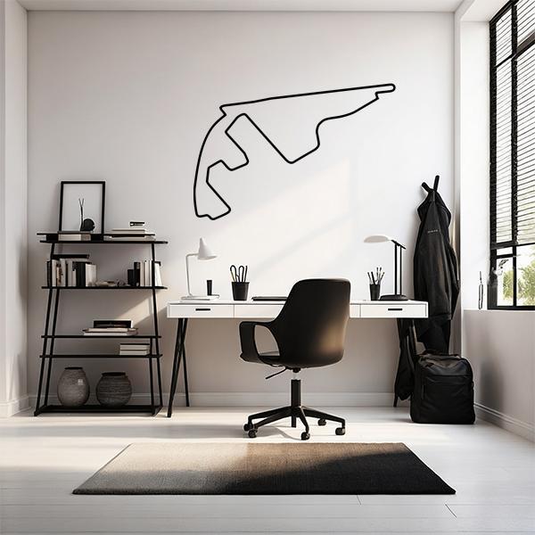 Muursticker Formule 1: Yas Marina Circuit in Abu Dhabi, Hobby en Vrije tijd, Stickers en Plaatjes, Sticker, Nieuw, Verzenden