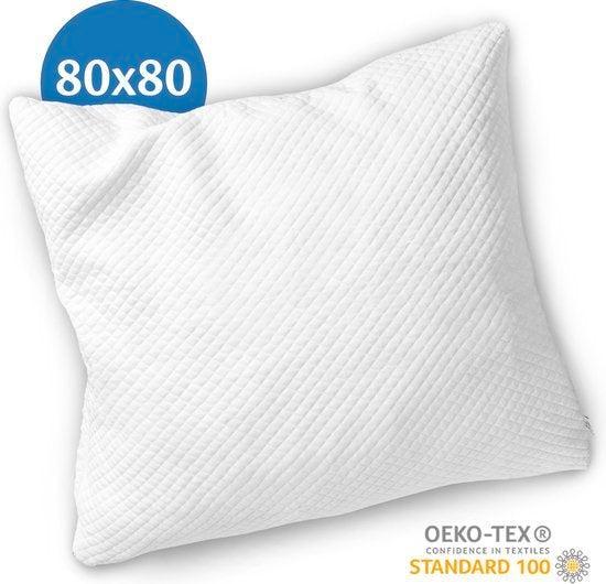 2dekans | EL-Life Hoofdkussen Nekklachten - 80 x 80cm -, Huis en Inrichting, Slaapkamer | Beddengoed, Zo goed als nieuw, Ophalen of Verzenden