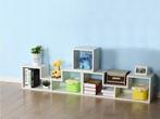 Stijlvolle witte vakkenkast - Modulair design - Ideaal vo..., Huis en Inrichting, Kasten | Boekenkasten, Ophalen of Verzenden