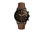 Fossil Townsman FS5437 Herenhorloge 44 mm - Zwart, Verzenden, Zo goed als nieuw
