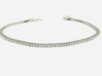 Tennis armband - 18 karaat Witgoud - 2.00ct. tw. Diamant, Sieraden, Tassen en Uiterlijk, Antieke sieraden