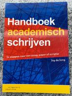 Handboek academisch schrijven (Joy de Jong), Boeken, Studieboeken en Cursussen, Gelezen, Joy de Jong, Verzenden