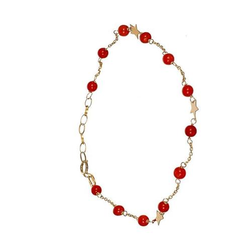 Zonder Minimumprijs - Armband - 18 karaat Geel goud Koraal, Sieraden, Tassen en Uiterlijk, Armbanden