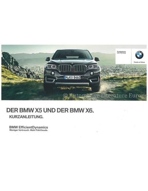 2014 BMW X5 EN X6 VERKORT INSTRUCTIEBOEKJE DUITS, Auto diversen, Handleidingen en Instructieboekjes