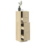 vidaXL Apothekerskast 30x41x118 cm bewerkt hout sonoma, Huis en Inrichting, Kasten | Overige, Verzenden, Nieuw