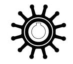 Impeller Neoprene, Watersport en Boten, Bootonderdelen, Ophalen of Verzenden, Nieuw, Motor en Techniek, Zeilboot of Motorboot