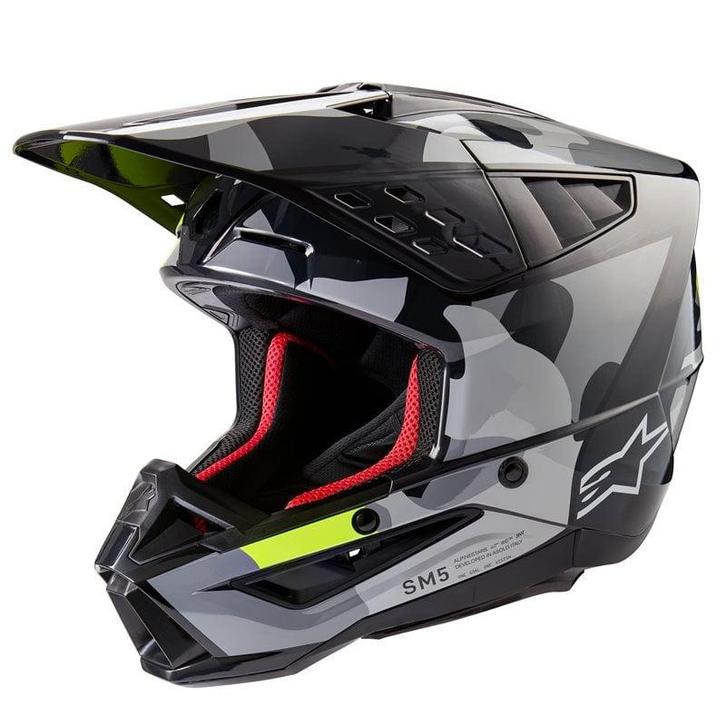 Alpinestars S-M5 Rover 2 Helmet Ece 22.06 Dark Gray Yellow, Motoren, Kleding | Motorhelmen, XL, Nieuw met kaartje, Overige merken