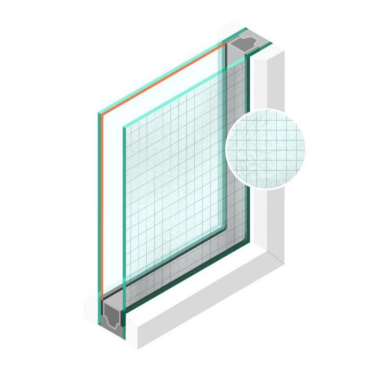 Dubbel glas Figuur HR++ Draadglas Engels 6/7mm - sp - #4mm, Doe-het-zelf en Verbouw, Glas en Ramen, Ophalen of Verzenden