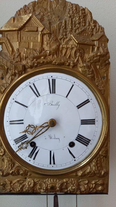 Comtoise klok - Antiek Emaille, Messing - 1800-1850 -, Antiek en Kunst, Antiek | Klokken