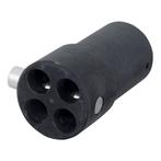 WENTEX® 4-weg vervangende Connector Ø50,8 mm - zwart, Verzenden, Nieuw