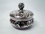 Doos - Schaal met deksel - .925 zilver - Cranberry zilver