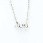 Christian Dior - Ketting met hanger - 18 karaat Witgoud