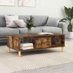 vidaXL Salontafel Gerookt eiken 103.5 x 60 x 35 cm Bewerkt, Huis en Inrichting, Tafels | Salontafels, Verzenden, Nieuw, Overige houtsoorten