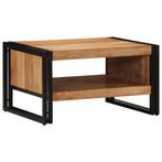 vidaXL Salontafel 70x50x38 cm massief acaciahout, Verzenden, Nieuw, Overige houtsoorten, 50 tot 100 cm