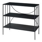 Console tafel Baarn metaal 65,5x70x32 cm zwart [en.casa], Huis en Inrichting, Verzenden, Nieuw